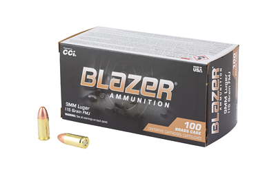 BLAZER BRASS 9MM 115GR FMJ 100/1000