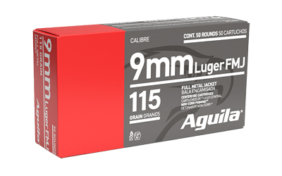 [AGA1E097704] AGUILA 9MM 115GR FMJ 50/1000