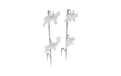 [BC41579] B/C RIMFIRE AR500 ANIMAL TARGET SET