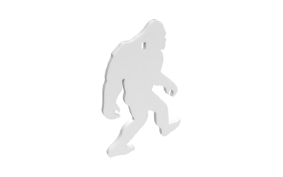 [BC47713] B/C AR500 3/8" SILHOUETTE YETI WHT