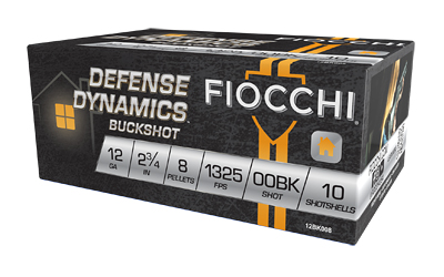 [F12BK008] FIOCCHI 12GA 2.75" 00BK 10/250