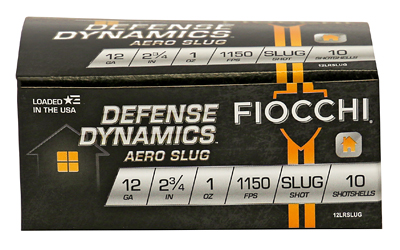 [F12LRSLUG] FIOCCHI 12GA AERO SLUG LW REC 10/250