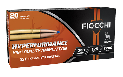 [F300BLKH20] FIOCCHI HYPR 300BLK 125GR SST 20/200