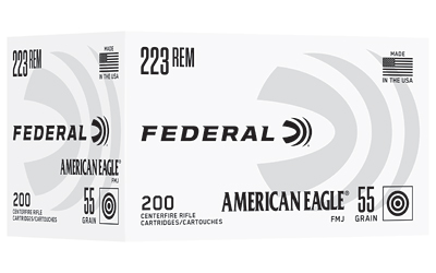 [FEAE223C] FED AM EAGLE .223 55GR FMJ 200/1000