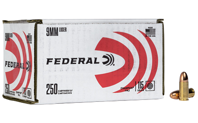 [FEC9115A250] FED CHAMP 9MM 115GR FMJ 250/1000