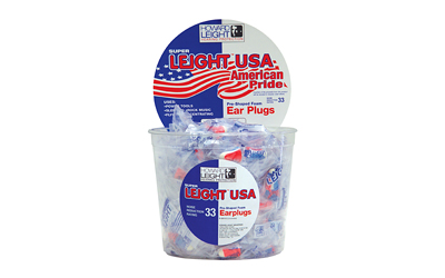 [HLR03113] H/L USA PLUGS 100PR RED/WHITE/BLUE