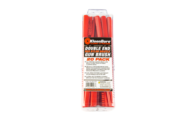 [KLBUT221-RED-20PKEA] KLEEN BR DBL END NYLON BR BRUSH 20PK