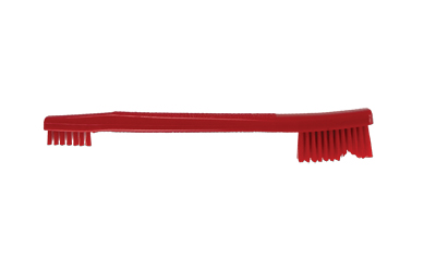 [KLBUT221-REDEA] KLEEN BR DBL END NYLON BRISTLE BRUSH