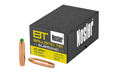 [NOSB30181] NOSLER 30 CAL 220GR 50CT