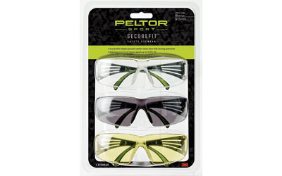 [PELSF400-P3PK-6] PELTOR SECUREFIT 400 EYE PROT 3-PACK