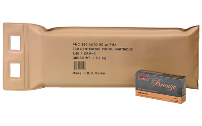 [PMC380A-BP] PMC BRNZ 380ACP 90GR FMJ 6 BX BP