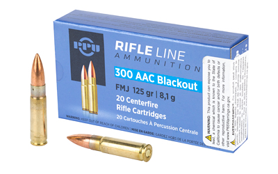 [PPUPP300BF] PPU 300BLK FMJ 125GR 20/1000
