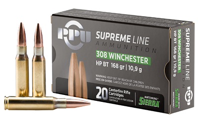 [PPUPPMK308] PPU SUPREME 308WIN 168GR HPBT 20/200