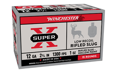 [WNX12RS15VPR] WIN SPR-X 12GA 2.75" RIF SLUG 15/150