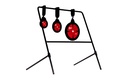 ALLEN EZ AIM DFLCTR TRPL SPINNER TGT